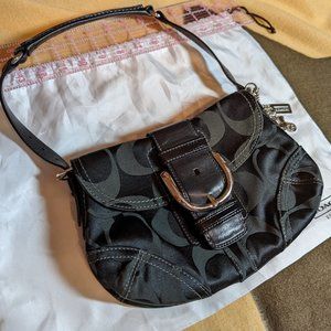 Coach Large Logo Shoulder Purse
